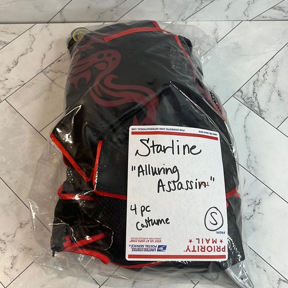 Starline Alluring Assassin Adult Womens 4pc Costume Size S - Picture 2 of 4